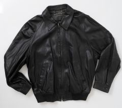 1980s Ferragamo Leather Bomber Jacket