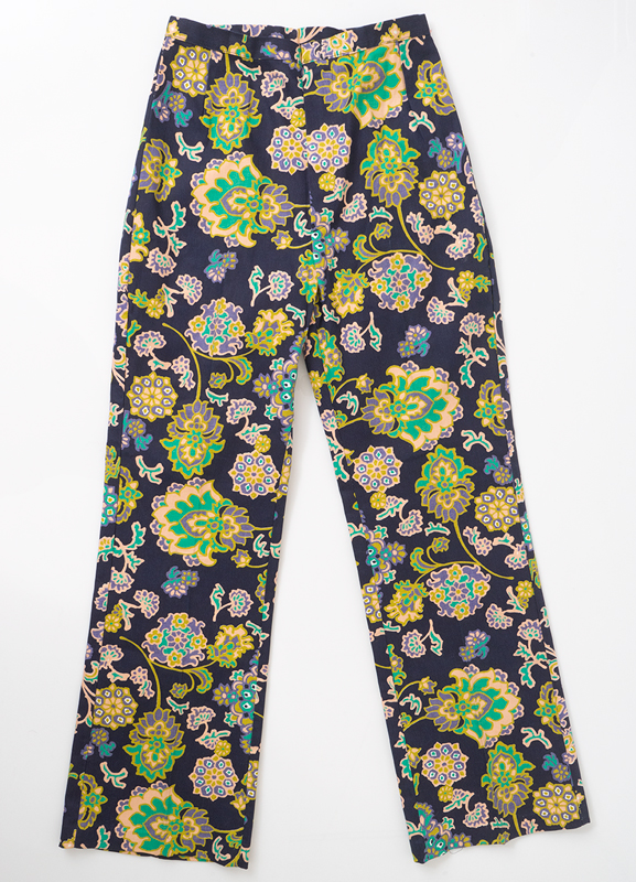 1970s Wild Print Flares: Ballyhoovintage.com