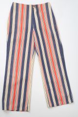 1960s-70s Awning Stripe Flares