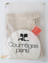 1980s Courreges Raw Silk Vest w/ tags