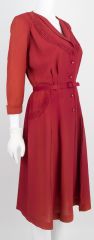 1940s Rayon Crepe Cocktail Dress