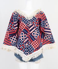 1960s Psychedelic Poncho NWT