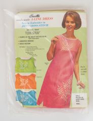 1960s Bucilla A-Line Dress Embroidery Kit