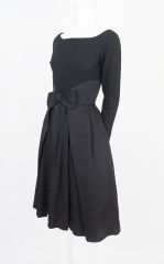 1950s Black Cocktail Dress
