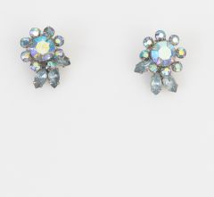 1950s Rhinestone Diamante Earrings