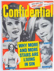 Confidential Magazine October 1966 Jane Fonda Julie Christie