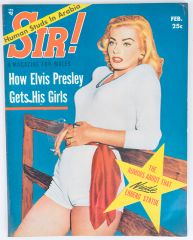 Sir! Feb 1957 Anita Ekberg, Elvis Presley
