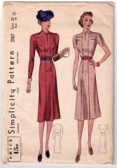 1930s Simplicity Dress Pattern #2967