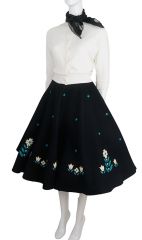 Gorgeous Never Worn 1950s Circle Skirt