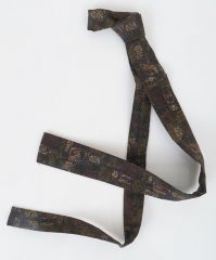 1960s Batik Preppy Cotton Tie
