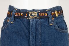 70s Colorful Adjustable Jeans Monogram Belt