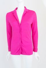 Fuchsia 1970s Blouse