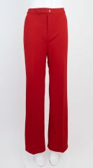 1970s Red Flared Pants