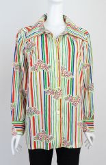 1960s Colorful Top/Jacket NOS!
