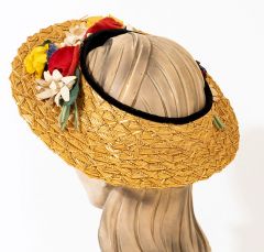 1930s Straw Sun Hat