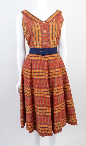 Tartan on sale 1950s dress