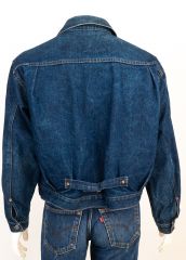1990s Acupuncture Buckle Back Jean Jacket