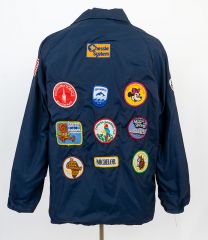1970s Nylon Windbreaker Covered In Patches