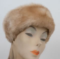 1960s Faux Fur Pillbox Hat