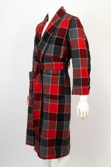 Vintage 1950s Wool Flannel Robe