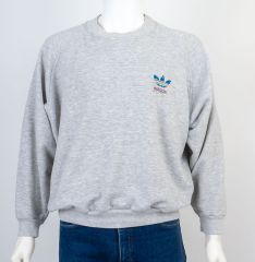 Vintage Adidas Gray Fleece Sweatshirt