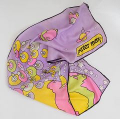 1960s Silk Peter Max Scarf