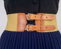1950s Wide Cinch Belt NOS
