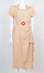1940s Faille Cocktail Dress