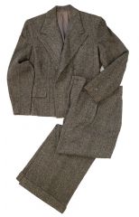 1930s Jazz Age Tweed Wide Leg Suit