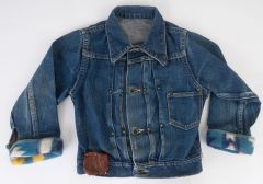 Vintage Kids Pleat Front Denim Jacket