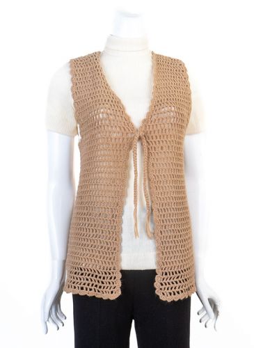 70s crochet vest best sale