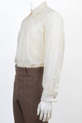1940s Satin Jacquard Vintage Dress Shirt