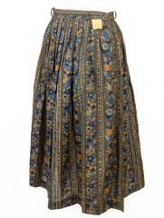 1950s Tapestry Print Cotton Skirt