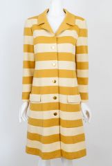 1960s Mod Butte Knit Striped Dress