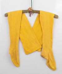 Turn of the Century Bold Yellow Cotton Stockings