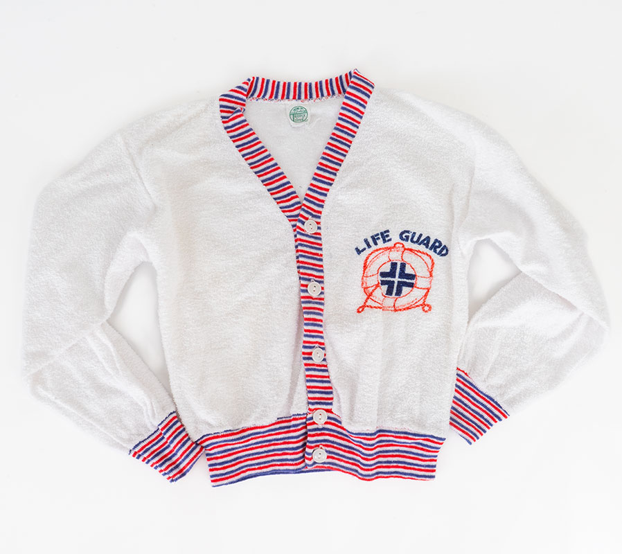 1950s Kid's Terry Cloth Summer Cardigan Jacket: Ballyhoovintage.com