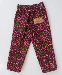 1960s Flower Print Girls Capri pants