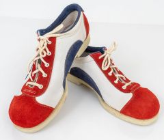 1960s Color Block Suede Shoes