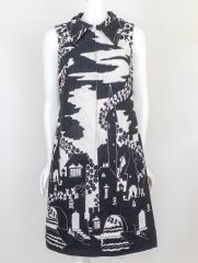 1960s Hawaiian Print Dress