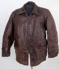 1940s Half Belt Horsehide Leather Jacket
