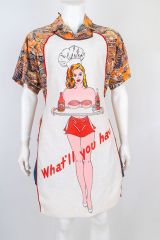 1960s Vintage Novelty Barbecue Apron
