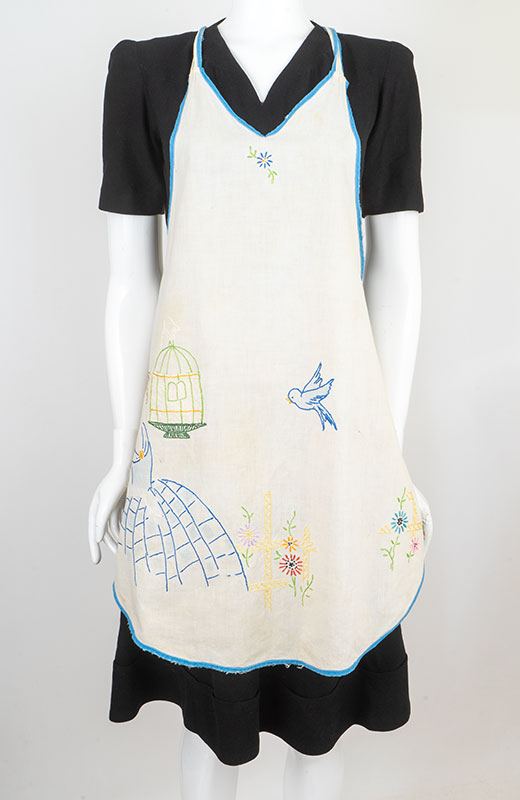 Vintage 1930s Embroidered Apron