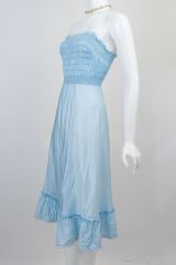 1960s Val Mode Taffeta Strapless Slip