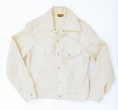 1960s White Denim Trucker Jacket