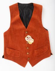 1960s Mod Vintage Velour Vest