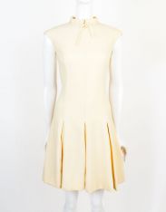 1960s Mod Charles Cooper Wool Dress