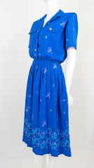 1980s Does 1940s Vintage Dress