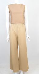 Chic 1970s Jersey Knit Palazzo Pants