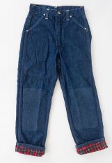 1950s Boy's Flannel Lined Blue Jeans