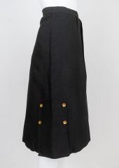 1950s Black & Red Pencil Skirt